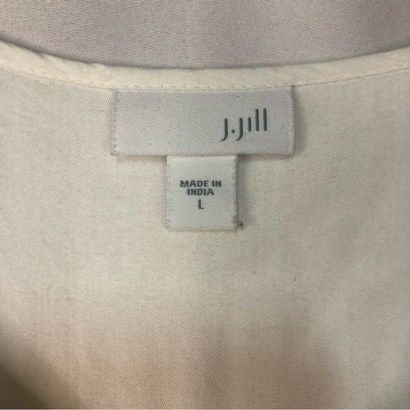 J. Jill Women’s Tunic Top Embroidered Peasant Cuffed Sleeve - Picture 6 of 10